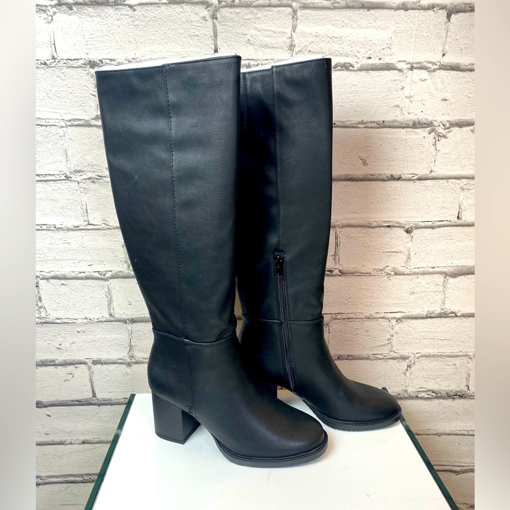 Zodiac Womens Riona Black Tall Knee-High Boots Shoes size 6.5 Riding Boots NWT